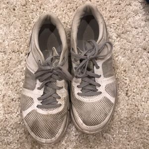 Well worn Nike sneakers